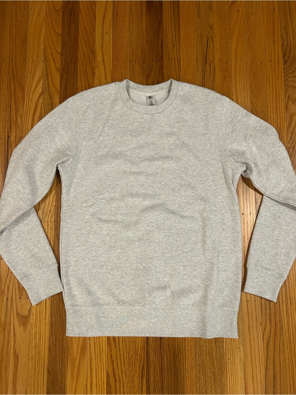 AS Colour Classic Crewneck Sweatshirt - Light Gray - SIZE SMALL (men’s)